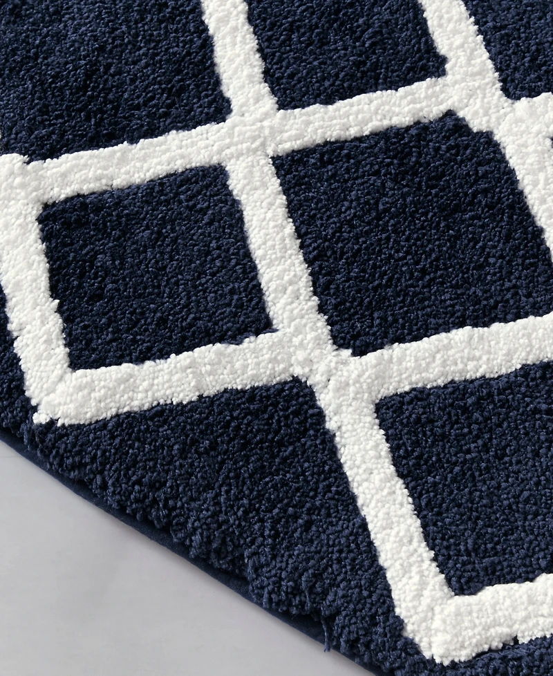 Madison Park Bittman Tufted Reversible Microfiber Bath Rug, 21" x 34"