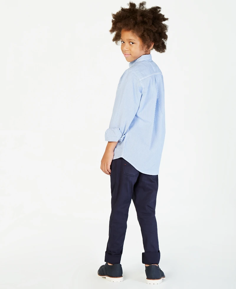 Tommy Hilfiger Big Boys Striped Button-Down Shirt