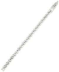 Legacy for Men by Simone I. Smith Men's Square Link Bracelet in Stainless Steel