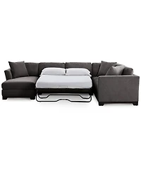 Elliot Ii 138" Fabric 3-Piece Chaise Sleeper Sectional, Created for Macy's