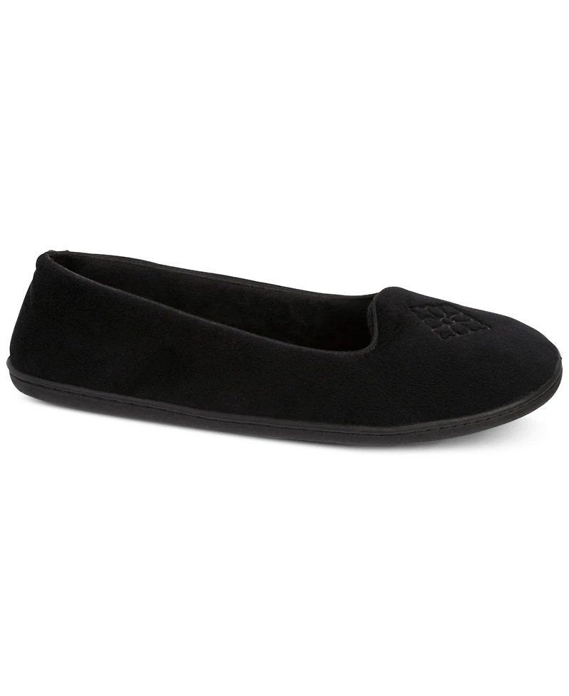 Women's Rebecca Microfiber Velour Closed Back Clog Slippers