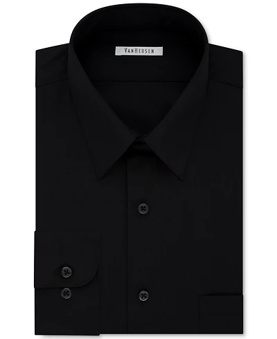 Van Heusen Men's Bigger Fit Wrinkle Free Poplin Solid Dress Shirt