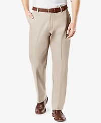 Dockers Men's Signature Lux Cotton Classic Fit Creased Stretch Khaki Pants