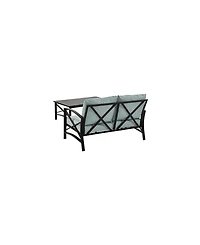 Kaplan 2 Piece Outdoor Seating Set With Cushion - Loveseat, Coffee Table