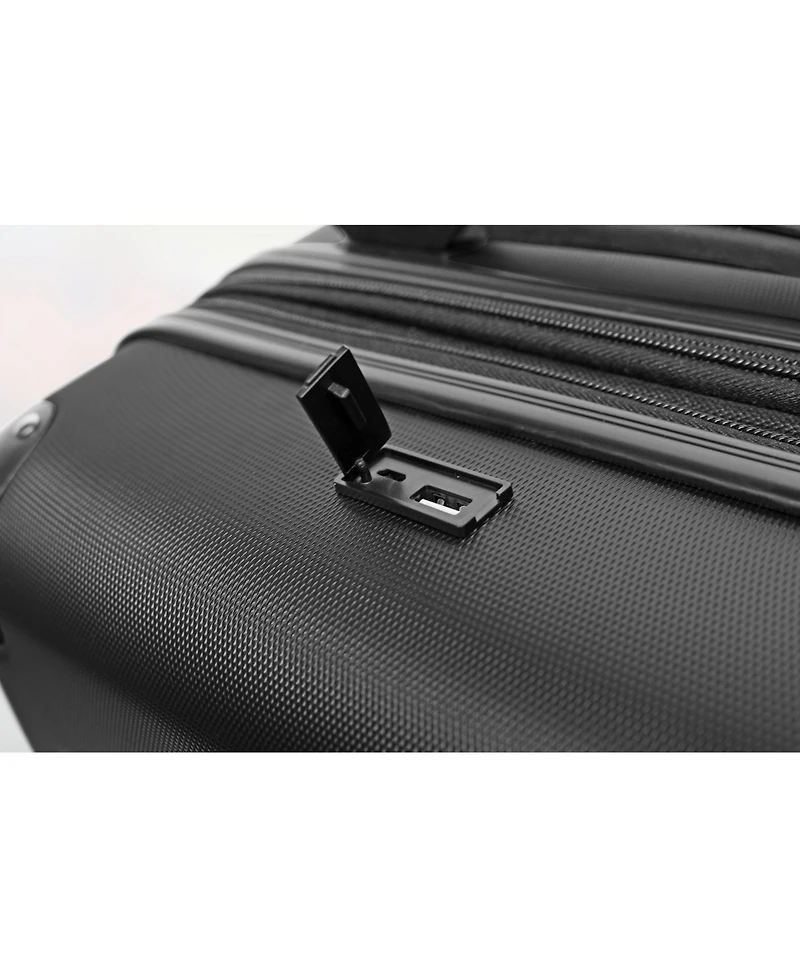 Dukap Intely 2-Pc. Hardside Luggage Set With Usb Port