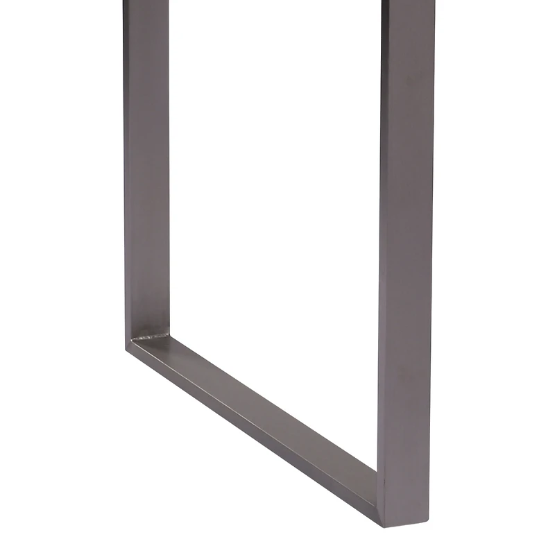 Fenton Contemporary Dining table: With Cement Gray Top