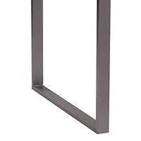 Fenton Contemporary Dining table: With Cement Gray Top