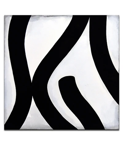 Ready2HangArt, 'Lines I' Shape Canvas Wall Art, 40x40"
