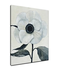 Ready2HangArt, 'Elegant Poppy Ii' White Floral Canvas Wall Art, 30x20"