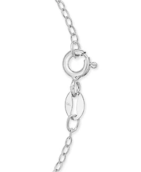 Mother-of-Pearl Clover 18" Pendant Necklace in Sterling Silver