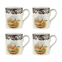 Spode Woodland Deer Mugs, Set of 4
