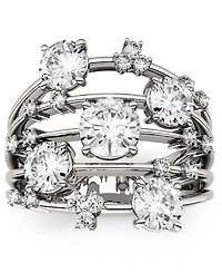 Moissanite Galaxy Fashion Ring (3-1/8 ct. t.w. Diamond Equivalent) in 14k White Gold