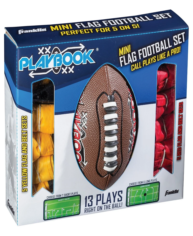 Franklin Sports Mini Playbook Flag Football Set