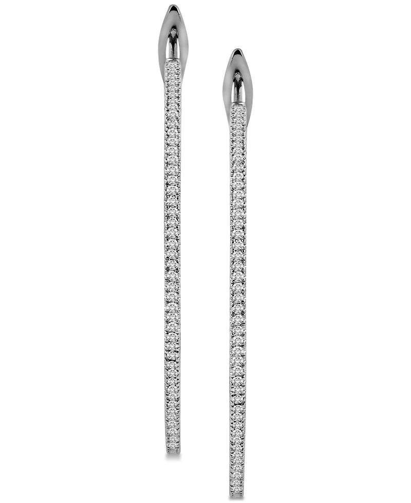 Diamond In & Out Hoop Earrings (1 ct. t.w.)
