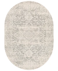 Livabliss Harput Hap-102 Gray 6'7" x 9' Oval Area Rug