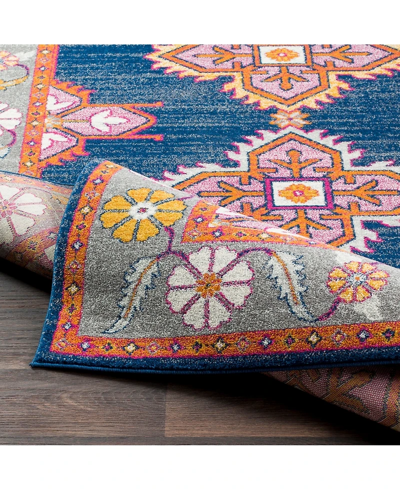 Livabliss Harput Hap-1037 Dark Blue 2'7" x 7'3" Runner Area Rug