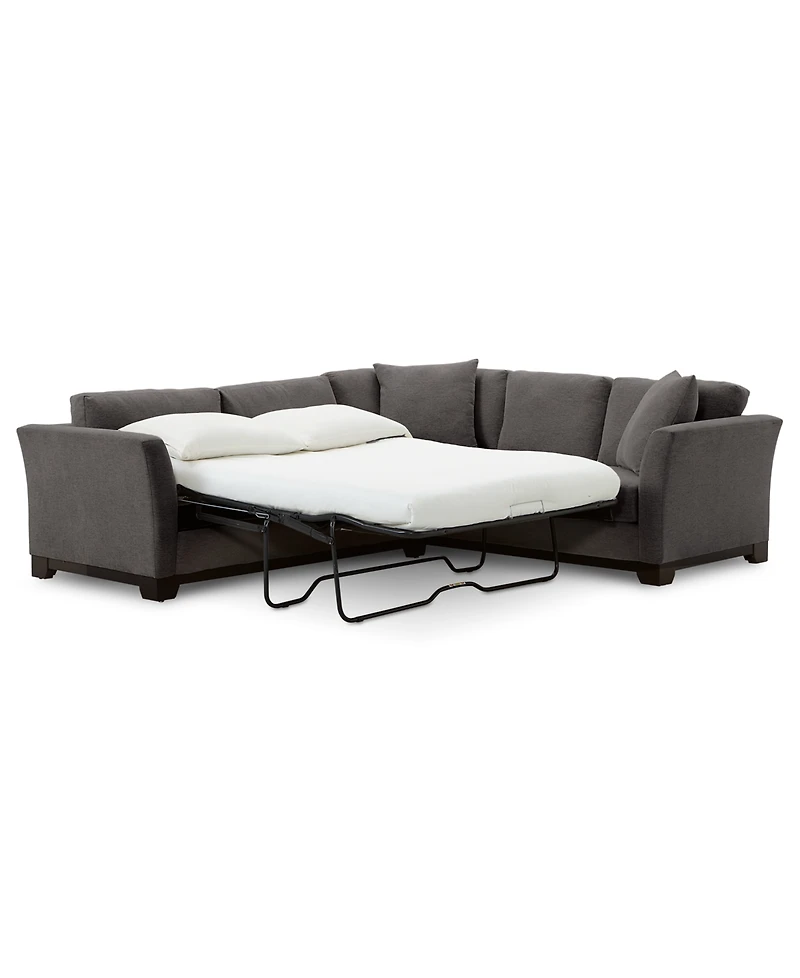 Elliot Ii 108" Fabric 2-Pc. Sleeper Sofa Sectional, Created for Macy's