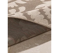 Closeout! Livabliss Alfresco Alf-9616 Camel 7'3" Round Area Rug, Indoor/Outdoor