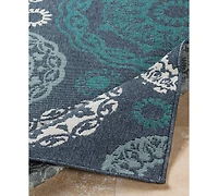 Livabliss Alfresco Alf-9666 Charcoal 2'3" x 4'6" Area Rug, Indoor/Outdoor