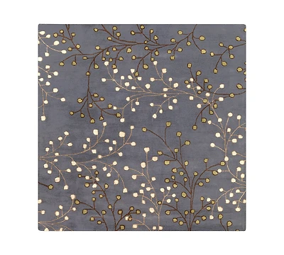 Livabliss Athena Ath-5125 Navy 6' Square Area Rug