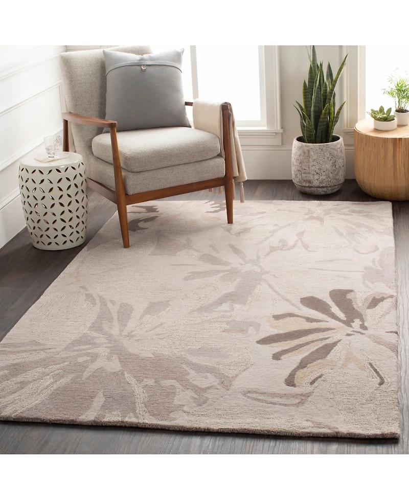 Livabliss Athena Ath-5135 Taupe 4' x 6' Area Rug