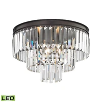 Palacial 3 Light Semi Flush in Oil Rubbed Bronze