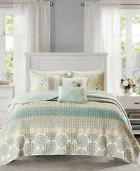 Madison Park Willa Cotton Sateen Quilt Sets