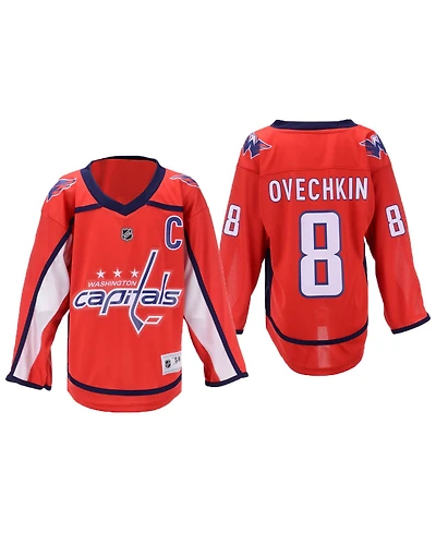 Outerstuff Big Boys and Girls Washington Capitals Home Replica Player Jersey - Alexander Ovechkin