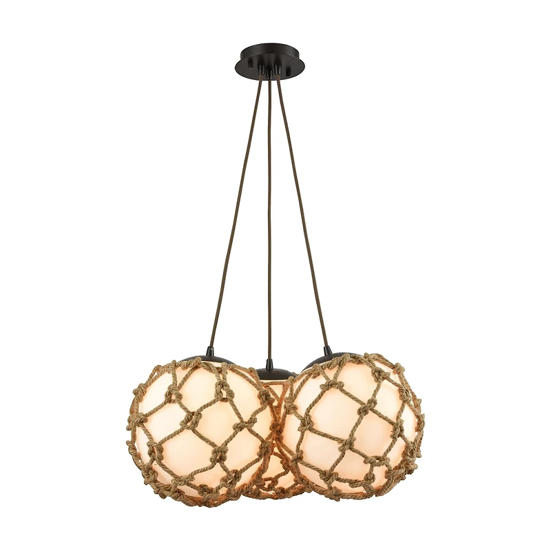 Coastal Inlet 1 Light Pendant in Oil Rubbed Bronze