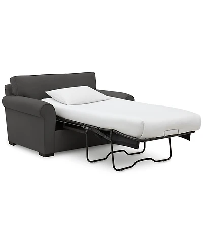Closeout! Astra 59" Roll Arm Fabric Chair Bed, Created for Macy's