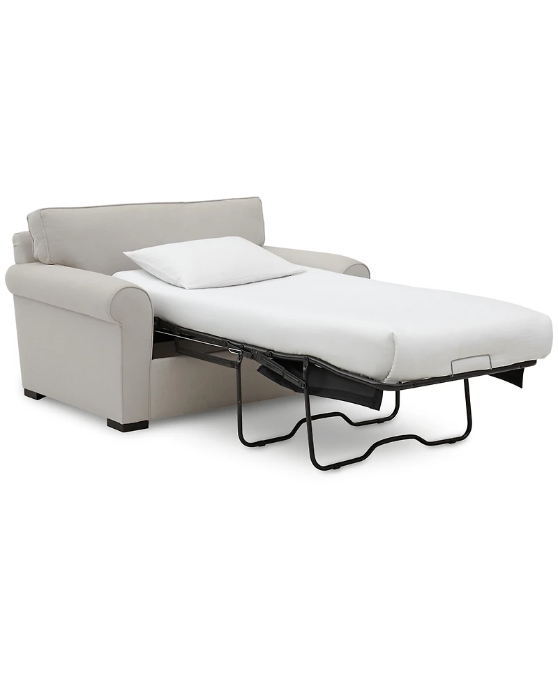 Closeout! Astra 59" Roll Arm Fabric Chair Bed, Created for Macy's