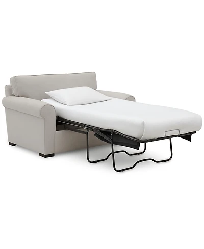 Closeout! Astra 59" Roll Arm Fabric Chair Bed, Created for Macy's