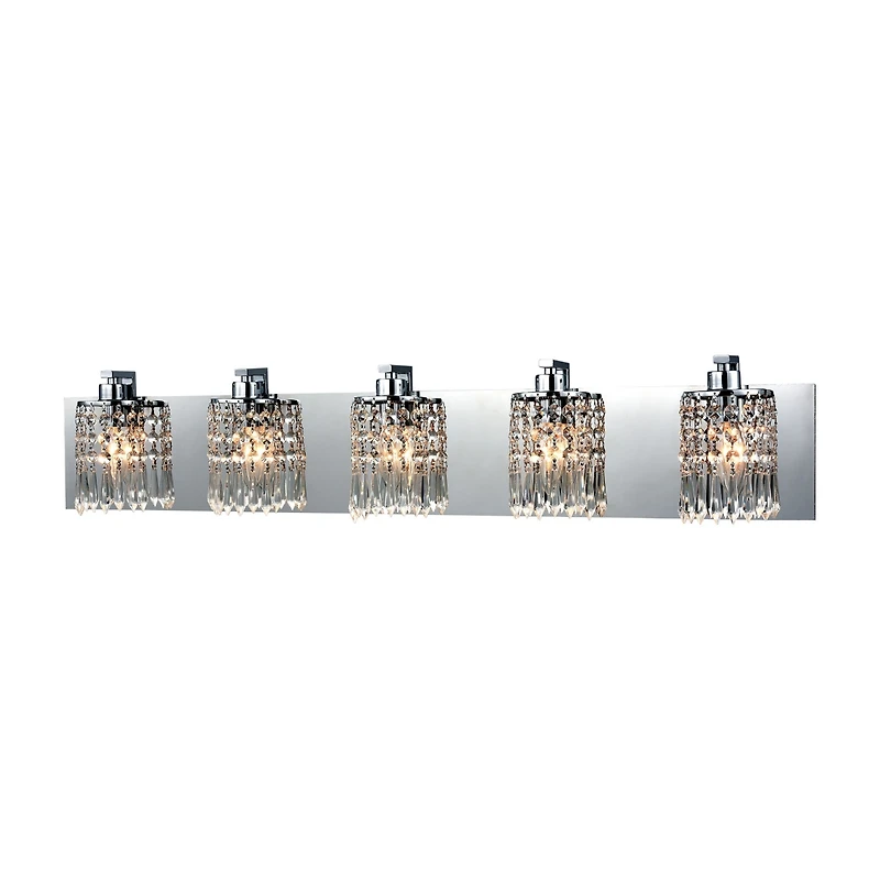 Optix 5 Light Vanity in Polished Chrome