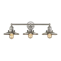 English Pub 3 Light Vanity in Satin Nickel