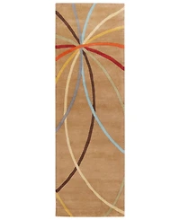 Livabliss Forum Fm-7140 Tan 3' x 12' Runner Area Rug