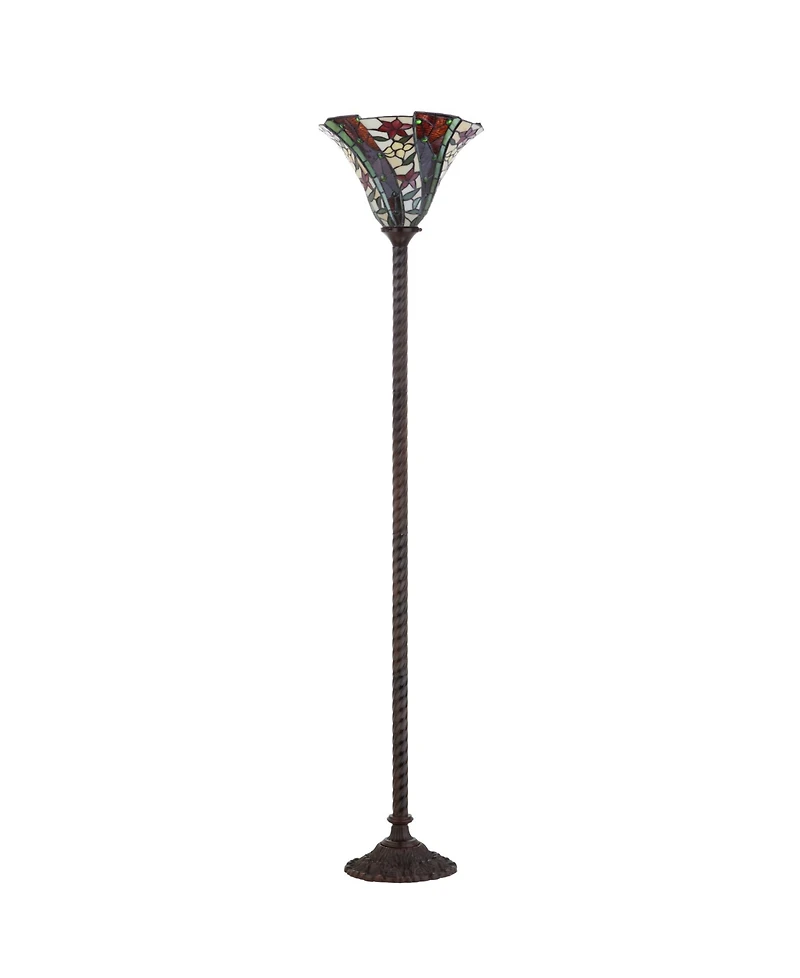 Jonathan Y Williams Tiffany-Torchiere Led Floor Lamp