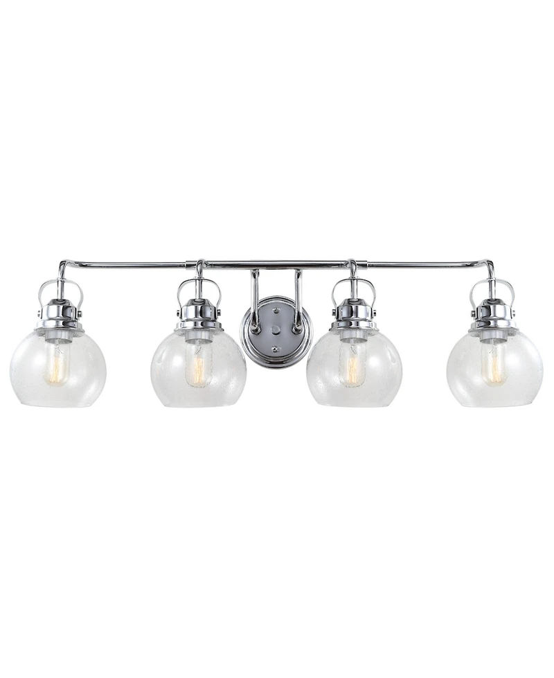 Jonathan Y Shirley 4-Light Metal, Bubbled Glass Vanity Light