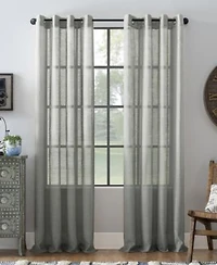 Archaeo Slub Textured Linen Blend Grommet Top Curtain Collection