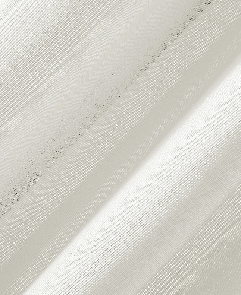 Slub Textured Linen Blend Grommet Top Curtain