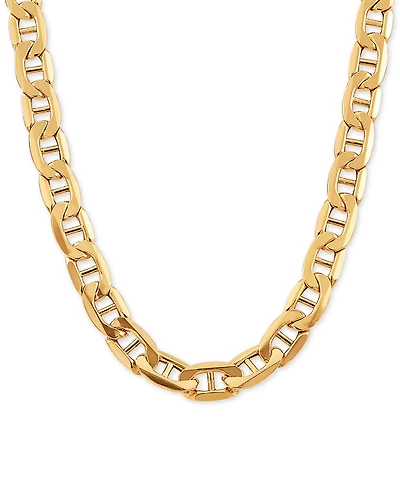Lightweight Mariner Link Chain 24" Necklace in 10k Gold