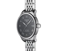 Tissot Men's Swiss T-Classic Le Locle Powermatic 80 Gray Stainless Steel Bracelet Watch 39.3mm