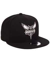 New Era Charlotte Hornets Black White 9FIFTY Snapback Cap