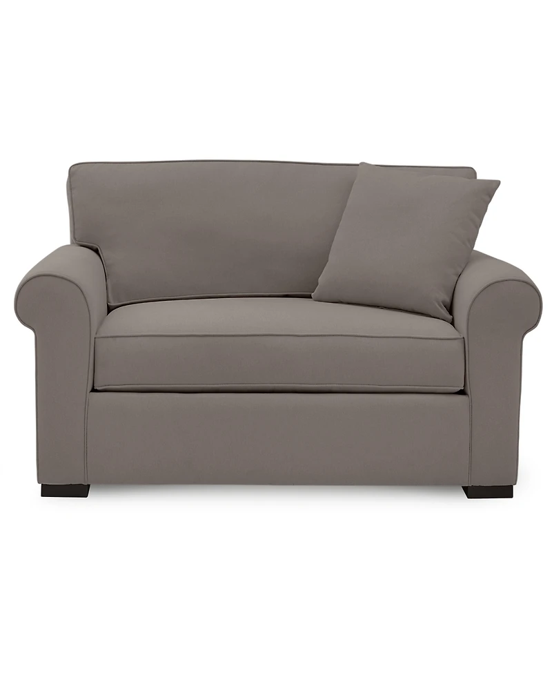 Closeout! Astra 59" Roll Arm Fabric Chair Bed, Created for Macy's