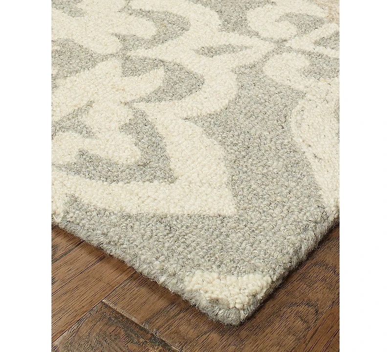 Oriental Weavers Craft 93004 Gray/Sand 2'6" x 8' Runner Area Rug