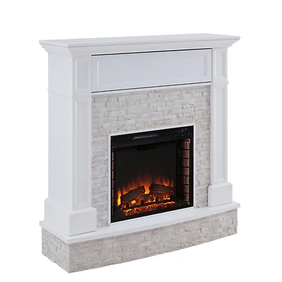 Blakely Faux Stone Media Fireplace