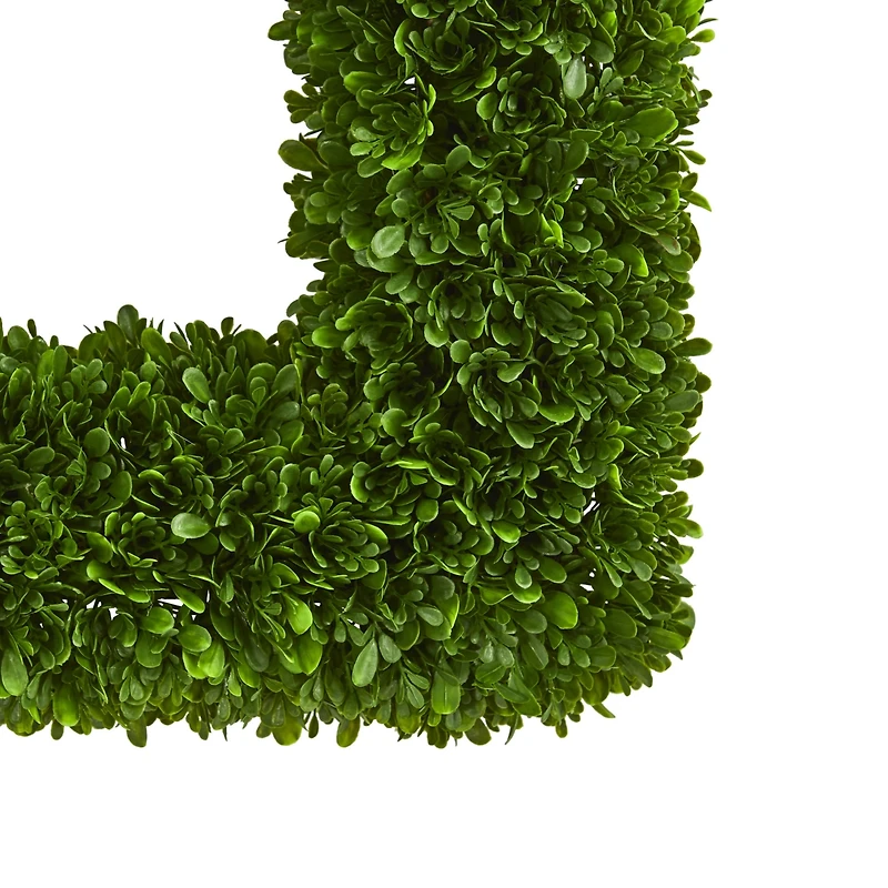 Nearly Natural 17" Tea Leaf Square Wreath