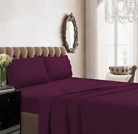 Tribeca Living 350 Thread Count Cotton Percale Extra Deep Pocket Sheet Set