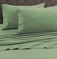 Tribeca Living Heavyweight Flannel Fitted Sheet, California King