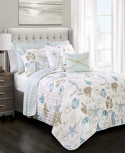Lush Decor Harbor Life 7-Pc Set Quilt Set, Full/Queen