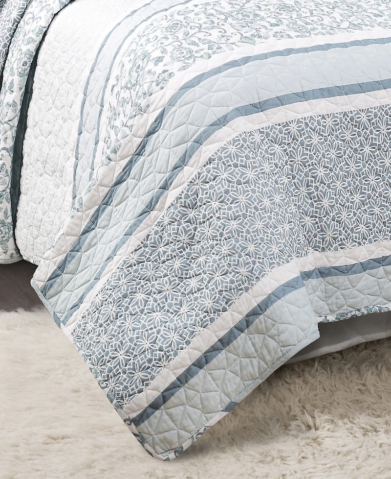 Lush Decor Nisha 3-Pc Set Quilt Set, King